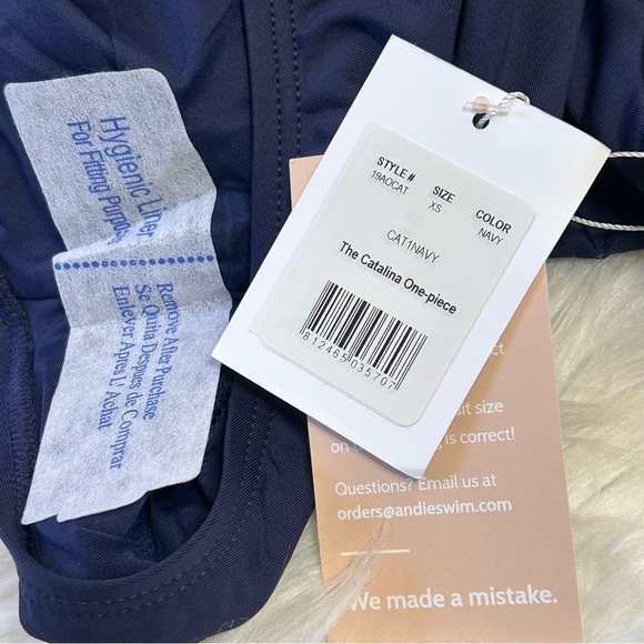 Andie Swim Catalina Blue One Piece Swimsuit XS Small - Picture 12 of 13